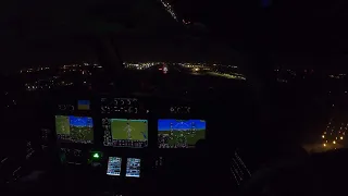 Night flight in the Citation M2