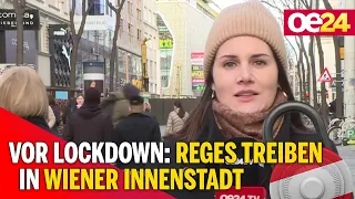 Vor Lockdown: Reges Treiben in Wiener Innenstadt