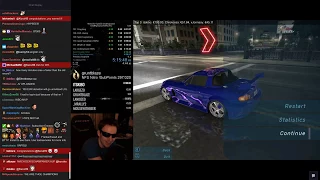 Twitch reacts to World Record - NFS Underground 100% Speedrun