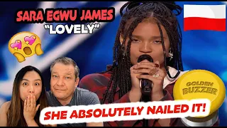 Sara Egwu James - "Lovely" by Billie Eilish - AGT Golden Buzzer !! | First REACTION