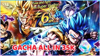 GACHA ALL IN 35K CC SAMPE RUNGKAD ! | Dragon Ball Legends Indonesia