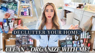 I need a change 😥 | EXTREME DECLUTTER MY HOUSE + CLEAN WITH ME | Bathroom Cabinet Organization!