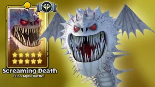 Screaming Death 10-Stars Defeated — World Alpha Clan Battle Gameplay | Dragons: Titan Uprising