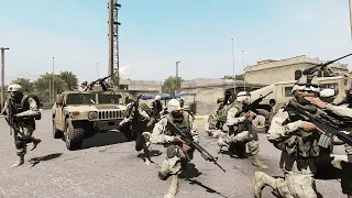 Arma 3 US Army ambushed in Iraq near Baghdad 2003 gameplay