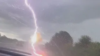 Lightning strike turns truck to toast on Florida highway