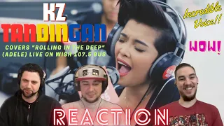 KZ Tandingan | REACTION |  covers "Rolling in the Deep" (Adele) LIVE on Wish 107.5 Bus