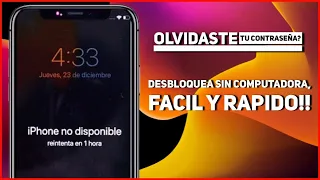 COMO DESBLOQUEAR UN IPHONE SIN COMPUTADORA, SE ME OLVIDO LA CONTRASEÑA 😭📵