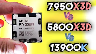 Ryzen 9 7950X3D Vs. Ryzen 7 5800X3D & i9-13900K - Who Needs This CPU....?!