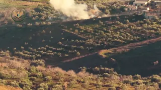 Танк армии Сирии, был уничтожен повстанцами с помощью ПТУР