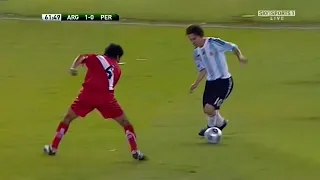 Messi Dribbling Masterclass vs Peru (WCQ) (Home) 2009-10 English Commentary