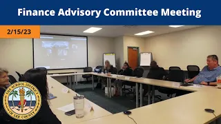 Finance Advisory Committee Meeting: February 15, 2023