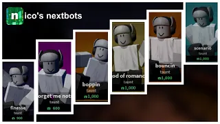 All Nico's Nextbots Emotes [Series 1,2,3,4,5 and halloween]