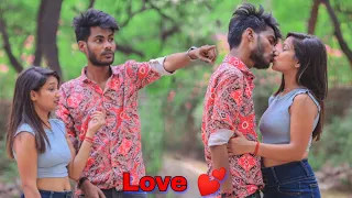 Can't Stay My Cute Girlfriend 😍 || Real Kissing Prank || Ashish Panday