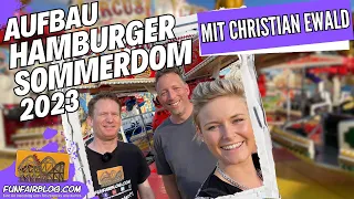 Aufbau Hamburger Sommerdom 2023 | Funfairblog #252 [HD]