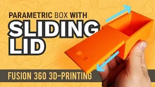 Sliding Dovetail Lid for 3D Printed Box | Fusion 360 Tutorial