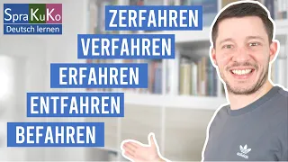 Untrennbare Verben mit "fahren" | Deutsch lernen mit Sprakuko