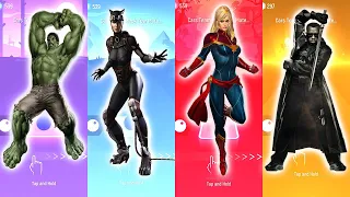 DC Marvel Tiles Hop, Hulk vs CatWoman vs Captain Marvel vs Blade