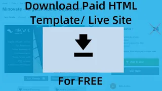 How to download source code of website: Download paid html template for free | Learn in 4 mins