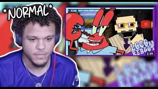 Sorry.. I fixed it, heres a Better Reaction. William Afton vs. Mr. Krabs - Rap Battle! Reaction