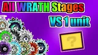 Battle Cats - All Cyclone WRATH Stages VS 1 Unit