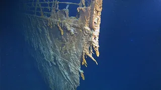 New Incredible footage shows decay of Titanic wreck