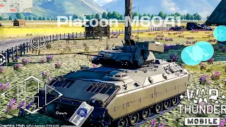 Platoon M60A1 (AOS) TANK Level 12 Gameplay  -  War Thunder Mobile  [4K/60FPS]