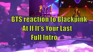 Bts reaction to Blackpink full intro As If It's Your Last @SMA2018