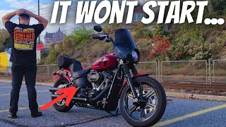 Harley Street Bob WONT Start!! How to Change Harley Softail Battery Fuse