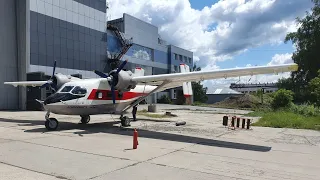 Запуск и газовка самолета Ан-14 "Пчёлка" в СибНИА имени С.А. Чаплыгина.  Полная версия