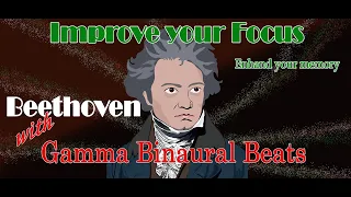 40 Hz Gamma Binaural Beats to Beethoven's  Moonlight Sonata and his Sonata No 8 Adagio Pathétique.