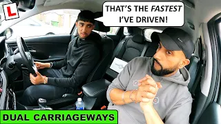 The FASTEST He's Driven | Driving Lesson On Dual Carriageways (Lesson 11 - Raajan's Driving Journey)