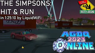 The Simpsons: Hit & Run All Story Missions in 1:25:10 - Awesome Games Done Quick 2023