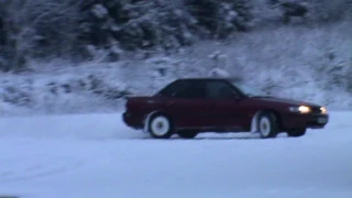 Subaru Legacy I snow fun
