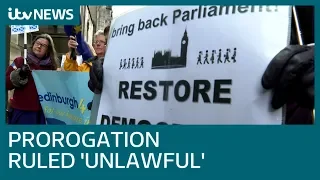 Boris Johnson's suspension of Parliament was 'unlawful', court rules | ITV News