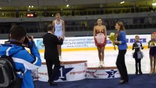 JGP Minsk Cup 2013 Victory Ceremony Ladies