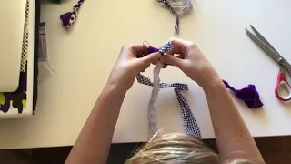 Fabric twine plait method