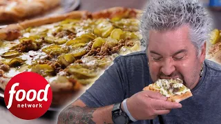 Guy Fieri BLOWN AWAY By A Pickle Pizza | Diners Drive-Ins & Dives