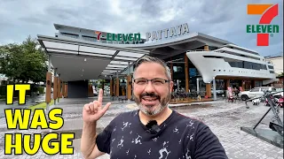 World's LARGEST 7-Eleven in Pattaya THAILAND Full Tour and Eating