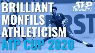 Gael Monfils Brilliant Athleticism vs Garin! | ATP Cup 2020