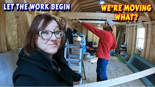 THE BUILDING BEGINS! | shed to home , work, couple builds, tiny house, homesteading, off-grid, rv |