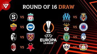 🔴 Round of 16 UEFA Europa League 2023/24 Draw Results