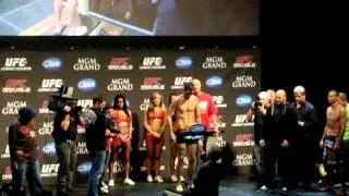 ufc 141 weigh in between Donald cowboy Cerrone and Nate diaz