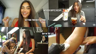 getting more tattoos! how i make my iced coffee :) day in the life