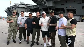 USS Theodore Roosevelt arrives on Guam's shores