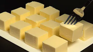 Only 1 ingredient! Prepare 800 grams of homemade butter. Tastes better than in the store.