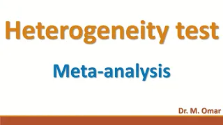 Heterogeneity test meta analysis