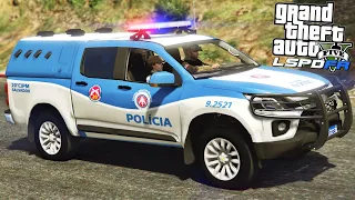 GTA V PMBA - SUSPEITO ABANDONOU O VEÍCULO E TENTOU FUGIR A PÉ #374