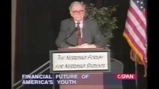 Warren Buffett | Lecture | Nebraska Educational Forum | 1999