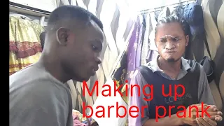 Making Up Barber Prank#shorts #2top #kiss /Comedy/custome/ Movie/Actions/funny barb/ Nice One Comedy