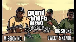 GTA San Andreas - Walkthrough - Mission #1 - Big Smoke, Sweet & Kendl (HD)